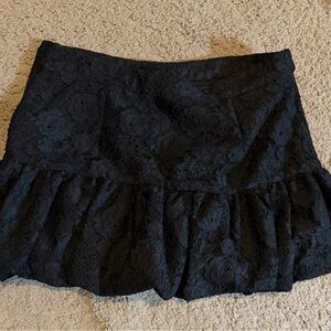 Zara Black Lace Mini Skirt